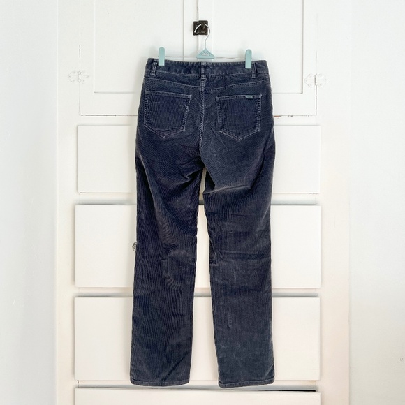 L.L. Bean Favorite Fit Gray Corduroy Straight Leg Pants Size 6 - Picture 4 of 8